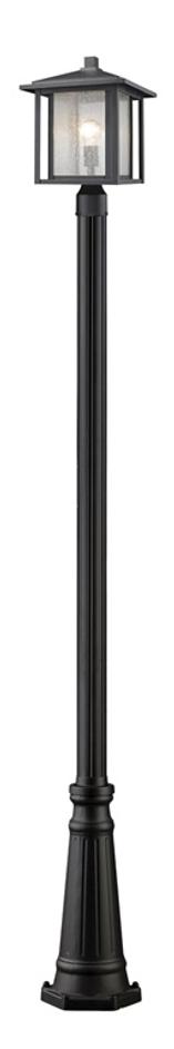 Aspen 1 Light Outdoor in Black Finish by Z-Lite