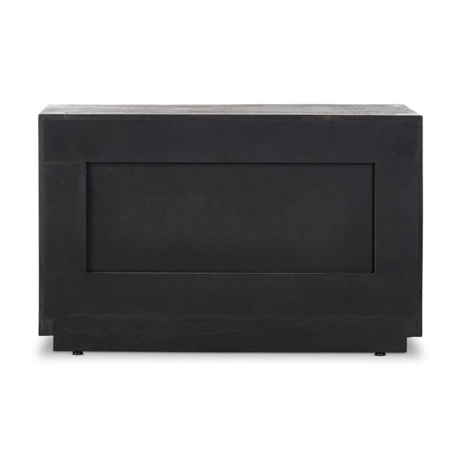 Abaso Nightstand - Ebony Rustic Wormwood Oak by Four Hands