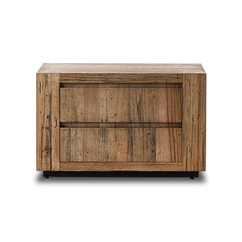 Abaso Nightstand in Rustic Wormwood Oak by FOUR HANDS