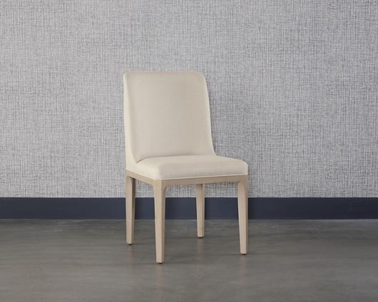 ELISA DINING CHAIR - LIGHT OAK - MAINZ CREAM by Sunpan