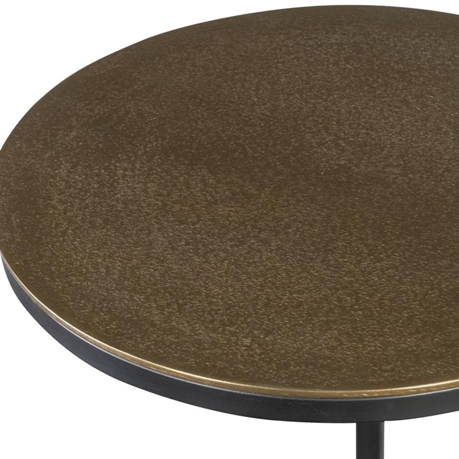 Brunei Gold Accent/Drink Table by Uttermost