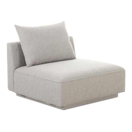 Rosello Slipper Chair Light Grey by Moes Home