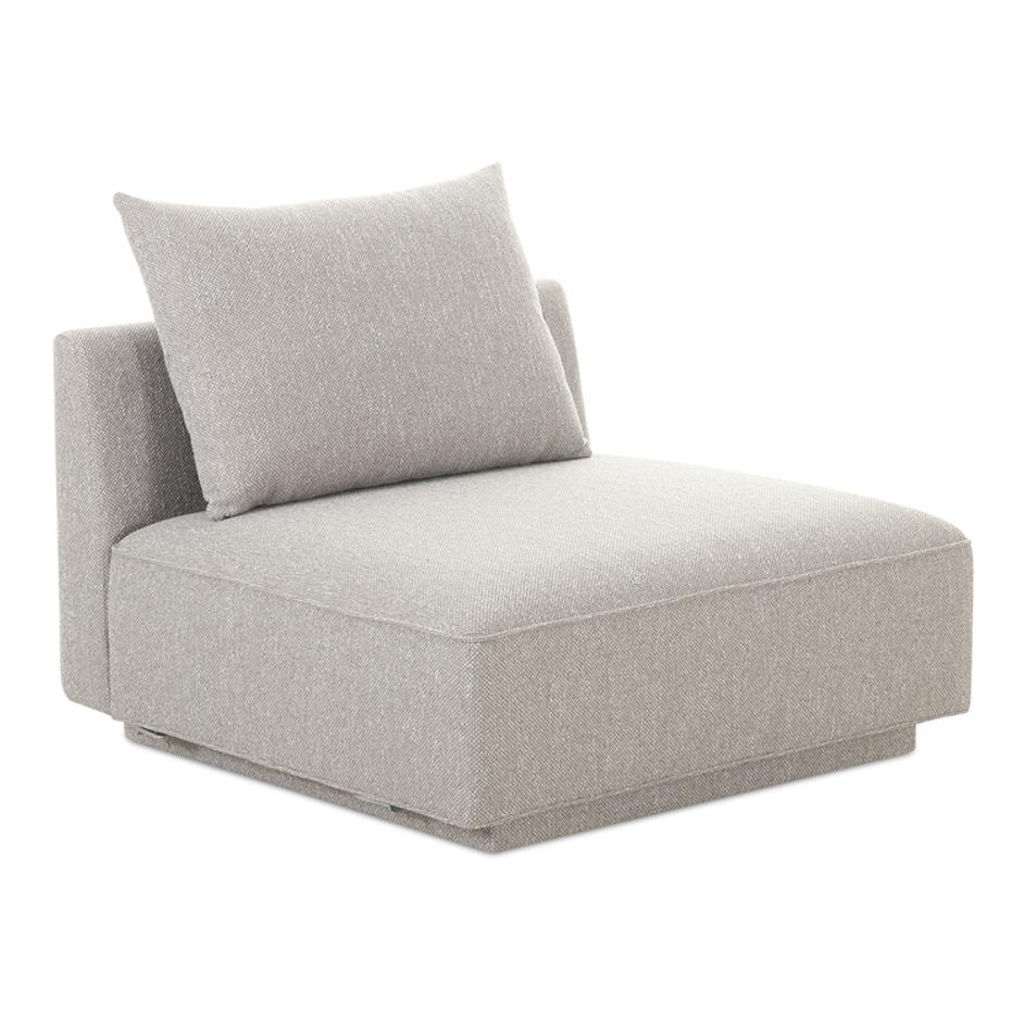 Rosello Slipper Chair Light Grey by Moes Home