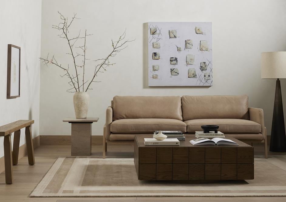 Diana Sofa 84" In Palermo Nude by FOUR HANDS