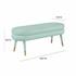 Betty Sea Foam Green Velvet Bench by tov furniture