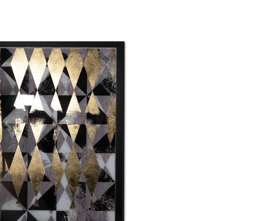 OVERPRINT (SET OF 2) - 38" X 48" - BLACK FRAME by Sunpan