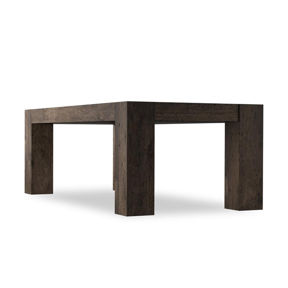 Abaso Dining Table - Ebony Rustic Wormwood Oak by Four Hands