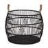 Rattan Iron Basket by Classic Home
