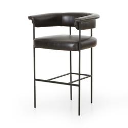 Carrie Bar + Counter Stool - Sonoma Black by Four Hands