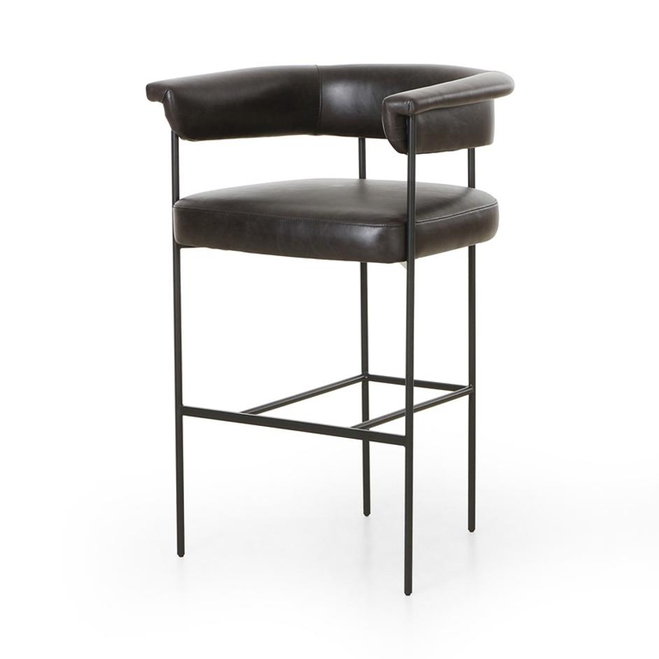 Carrie Bar + Counter Stool - Sonoma Black by Four Hands