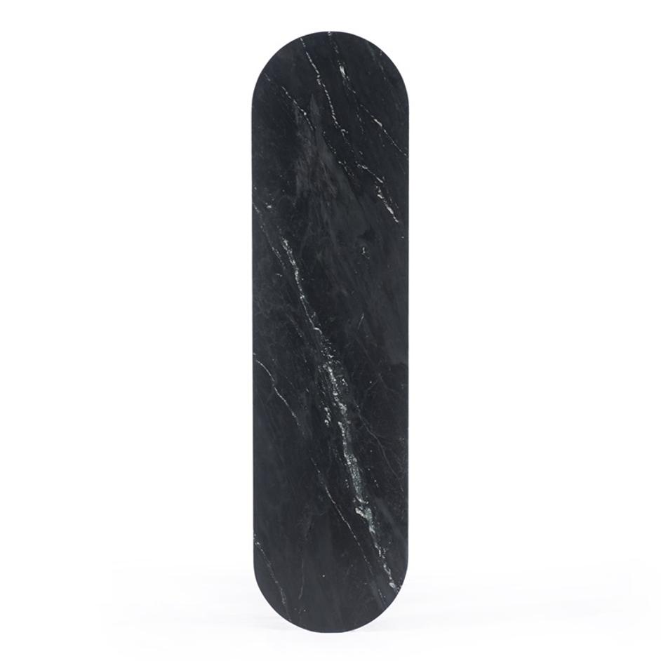 Giovani Media Console In Black Marble by FOUR HANDS