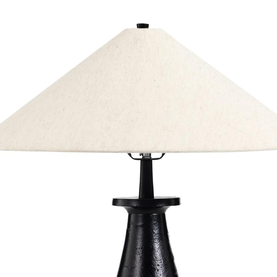 Innes Tapered Shade Table Lamp In Mtt Black by FOUR HANDS