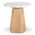 Evelyn Accent Table Ashen Grey Matrix Marble by Moes Home