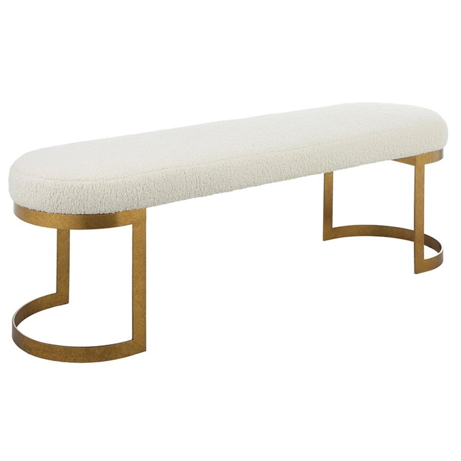 Infinity Gold Bench by Uttermost