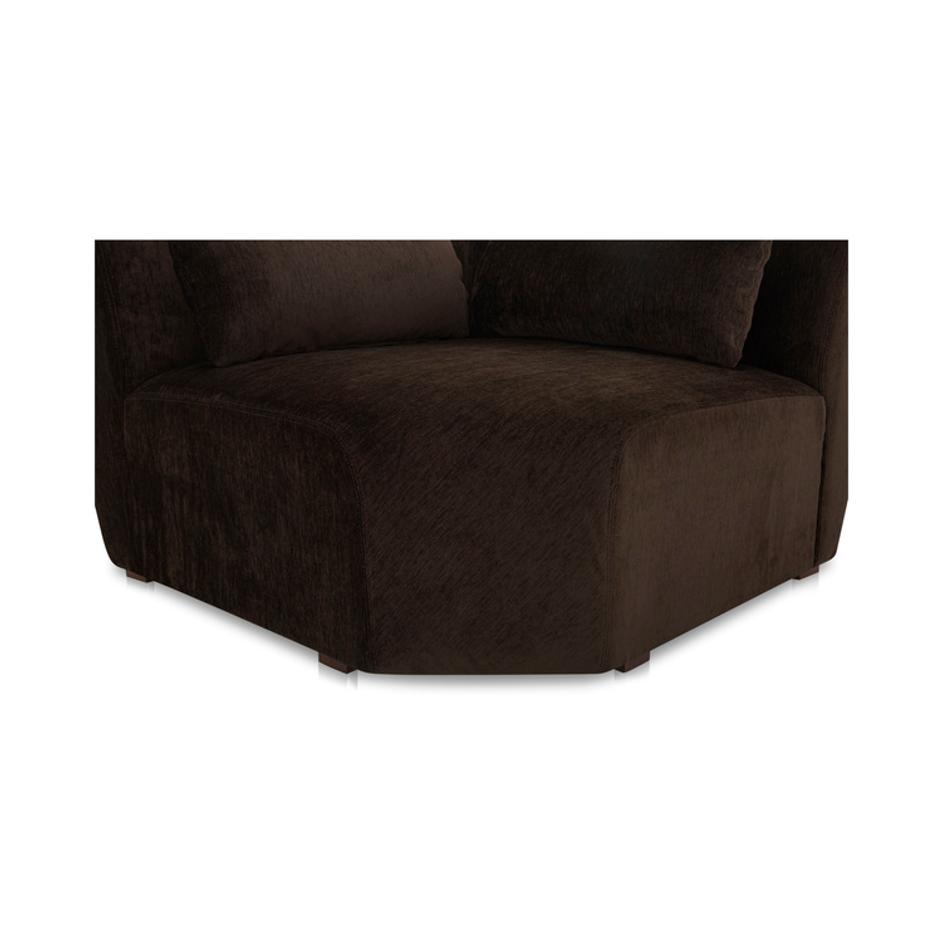 Amelia Corner Chair Espresso by Moes Home