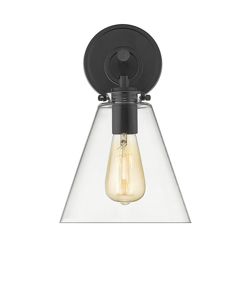 Harper 1 Light Wall Sconce in Matte Black Finish by Z-Lite