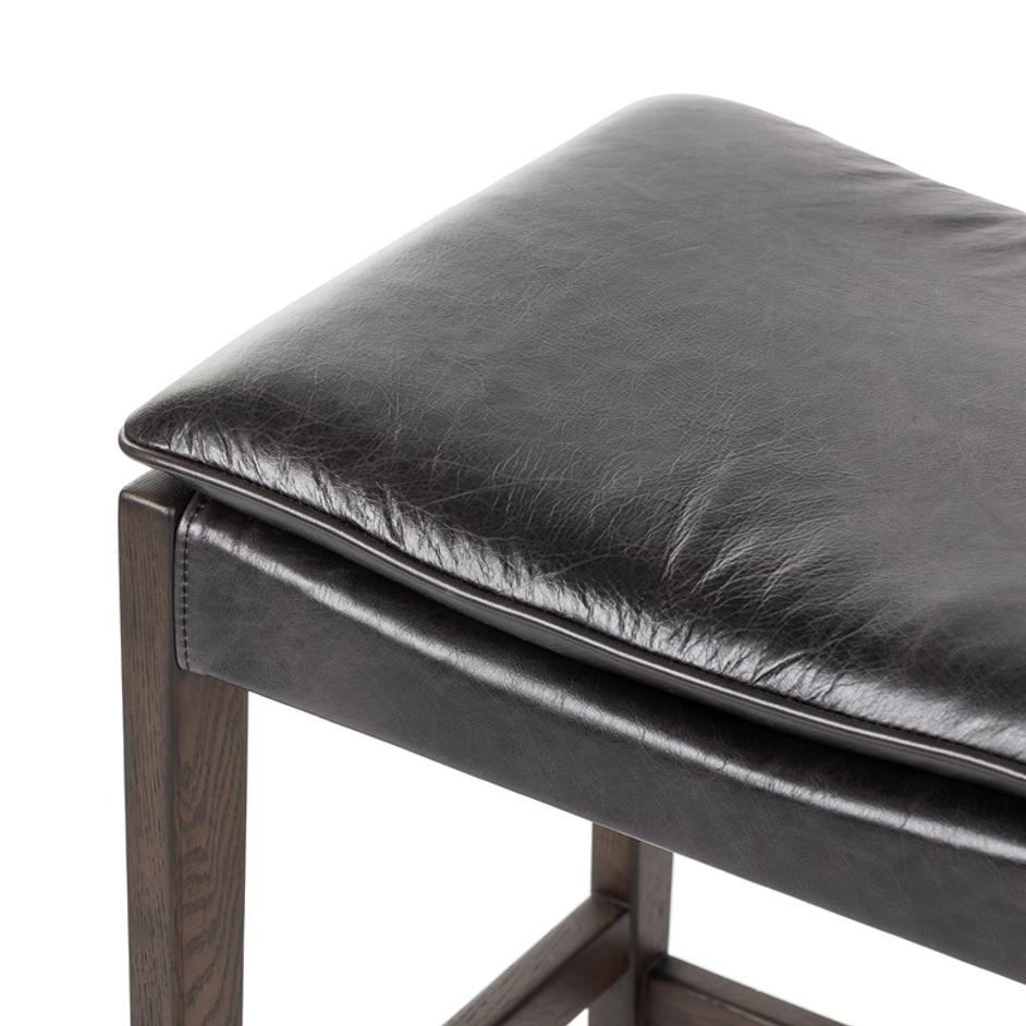 Aya Bar Stool in Sonoma Black by FOUR HANDS