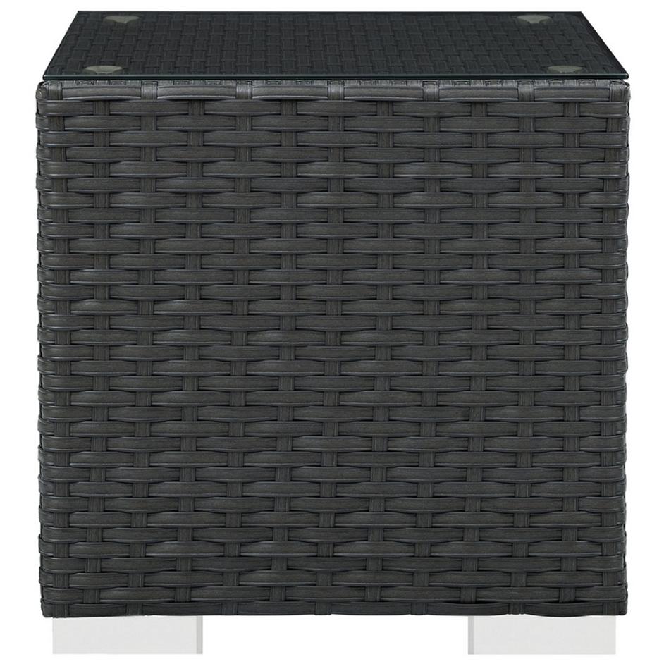 Cove Outdoor Patio Side Table In Chocolate by Modway Furniture