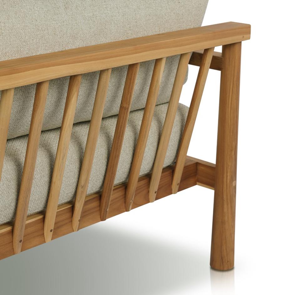 Irvine Outdoor Sofa 96" in Natural Teak by FOUR HANDS