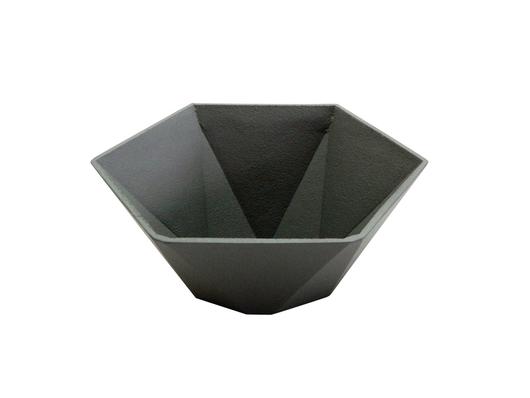 Aluminum Bowl Large Grey Finish by BIDK Home