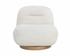 FRANZE SWIVEL LOUNGE CHAIR - MERINO PEARL by Sunpan
