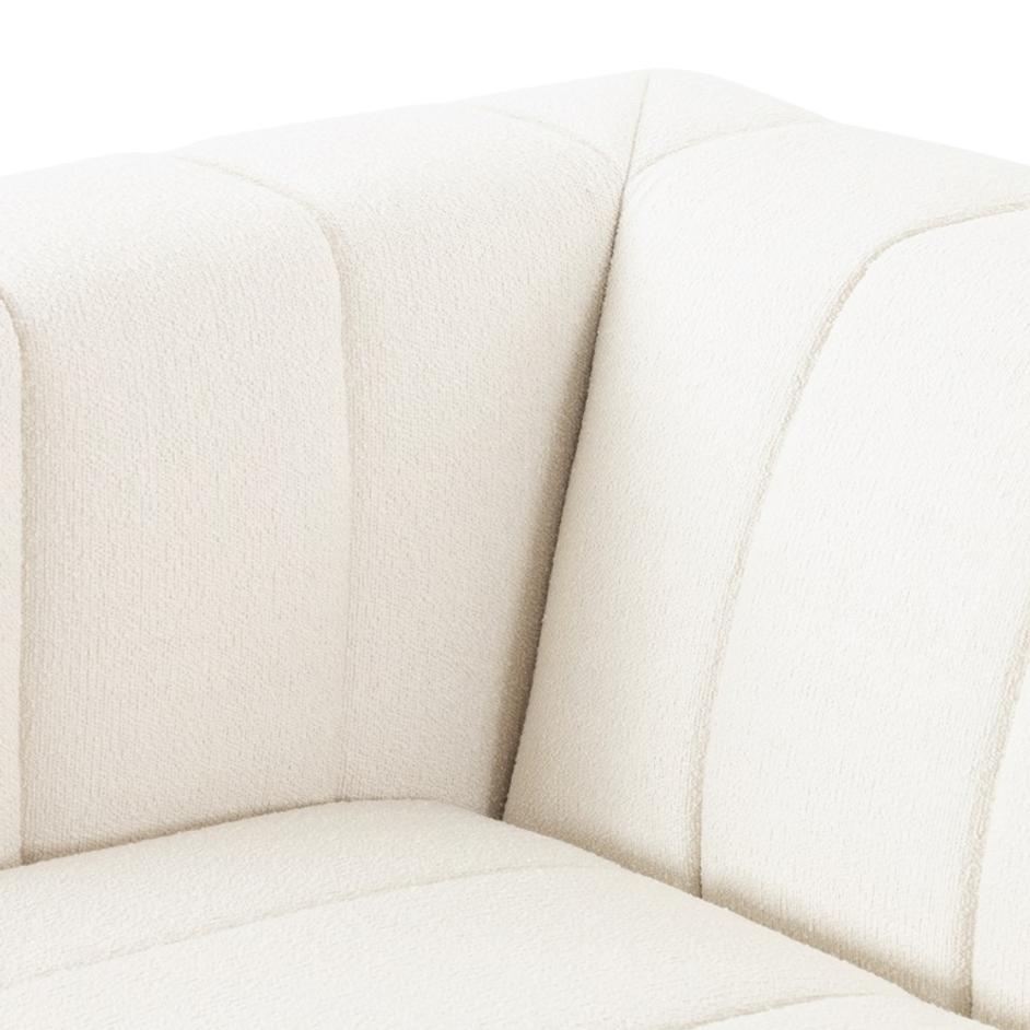 Langham Channeled Laf Pc In Fayette Cloud by FOUR HANDS