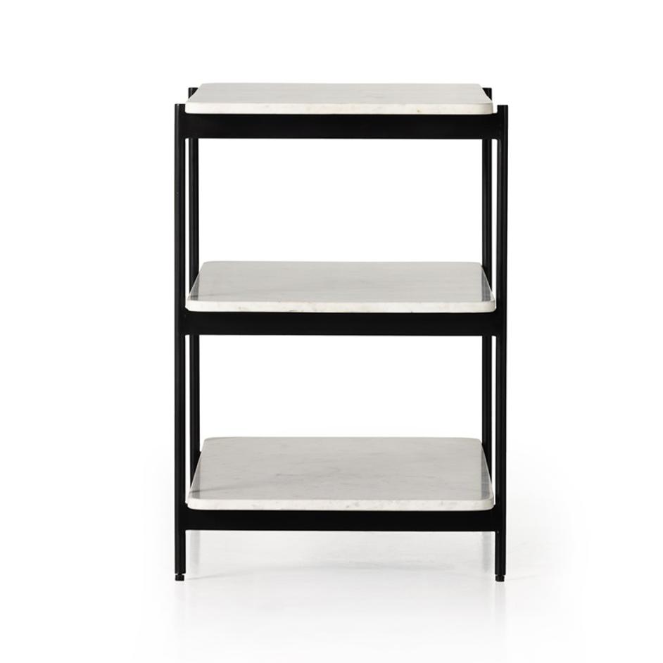 Jasper Nightstand In Iron Matte Black by FOUR HANDS
