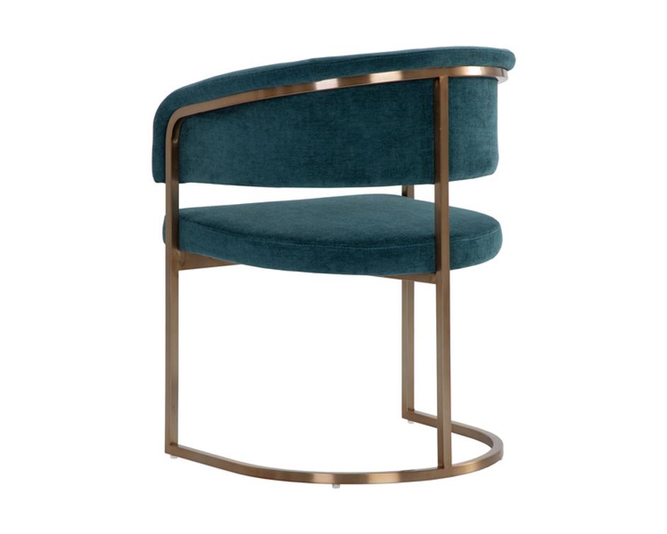 MARRIS DINING ARMCHAIR - GOLD - DANNY TEAL by Sunpan