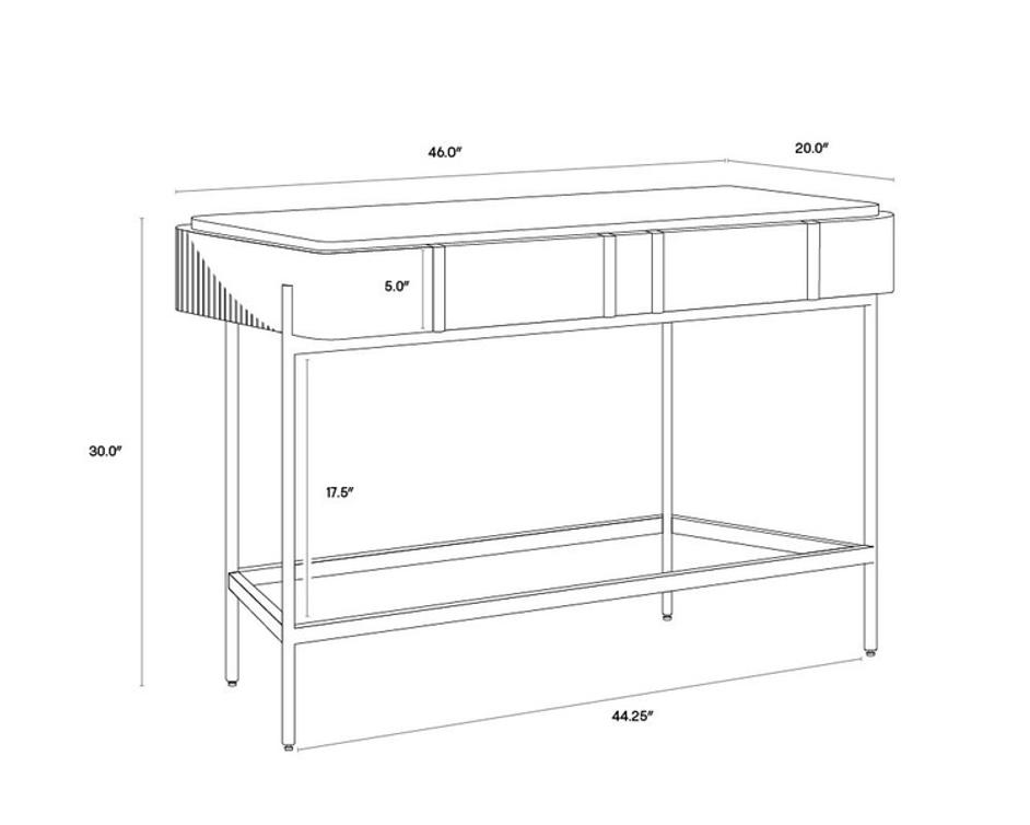 MAURO CONSOLE TABLE by Sunpan