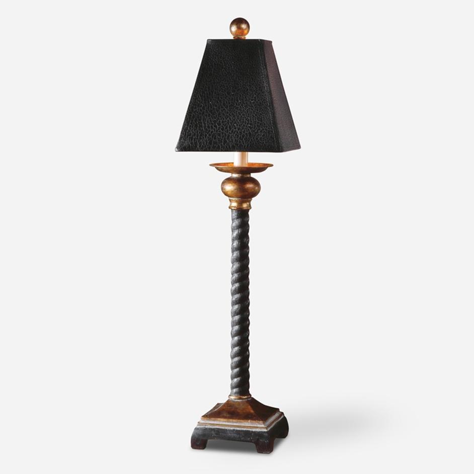Bellcord Black Buffet Lamp by Uttermost