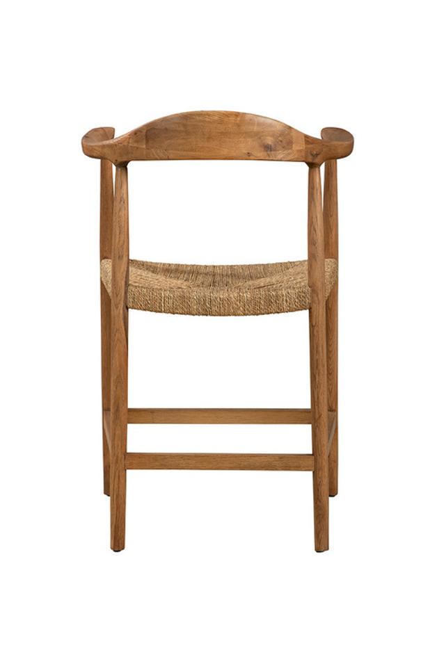 Natural Abraham Counter Stool by Furniture Classics