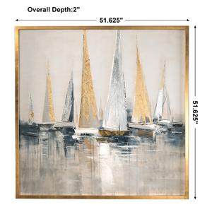 Regatta Hand Painted Canvas by Uttermost
