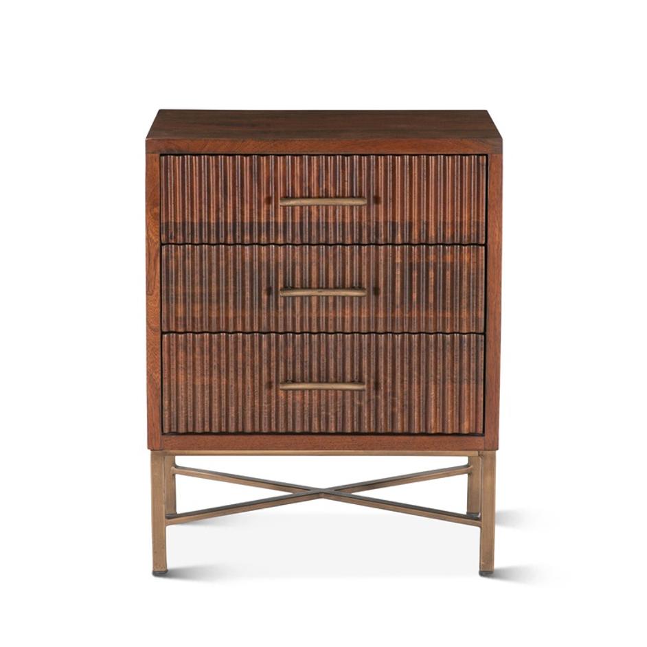 Cosmopolitan Night Chest, Honey Brown by Home Trends & Design