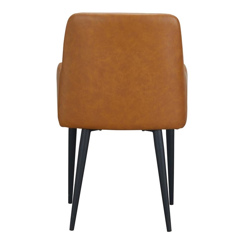 CANTATA DINING CHAIR TAWNY VEGAN LEATHER-M2 by Moes Home