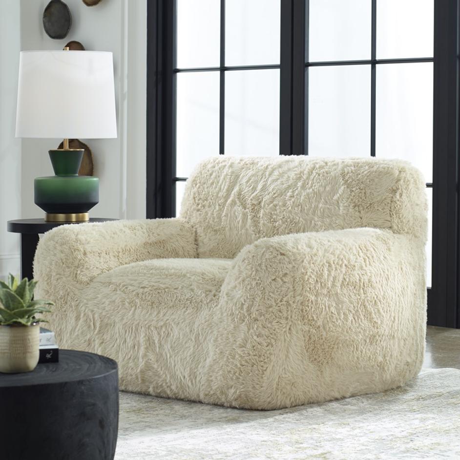 Abide Sheepskin Accent Chair by Uttermost