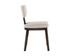 RICKETT DINING CHAIR - DARK BROWN - DOVE CREAM by Sunpan