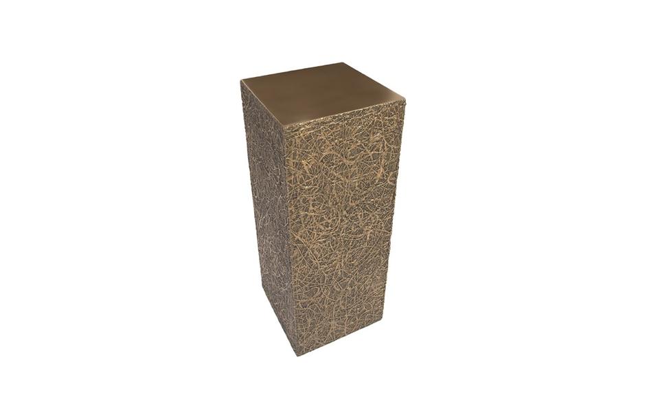 String Theory Pedestal, Bronze, Medium by PHILLIPS COLLECTION