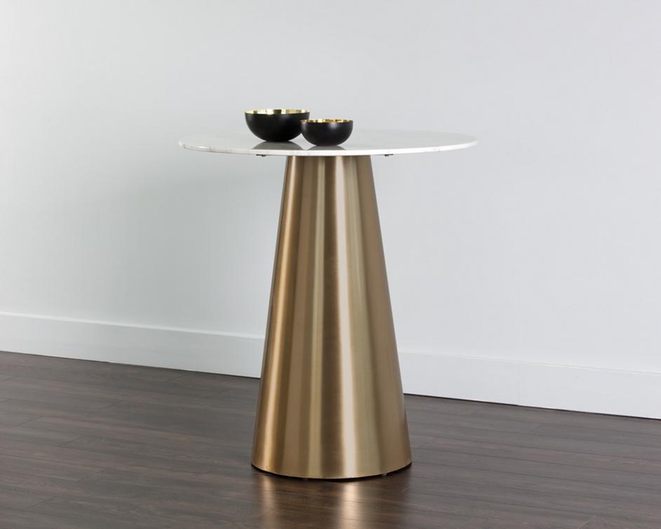 Damon Bar Table - Gold by Sunpan
