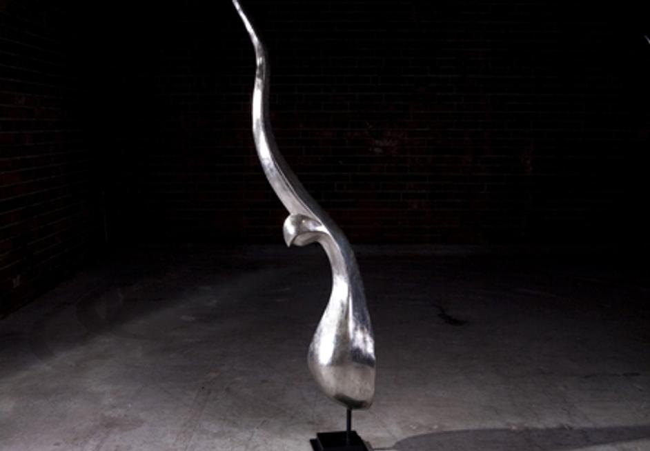 Chofa Sculpture, Silver Leaf, Large by PHILLIPS COLLECTION