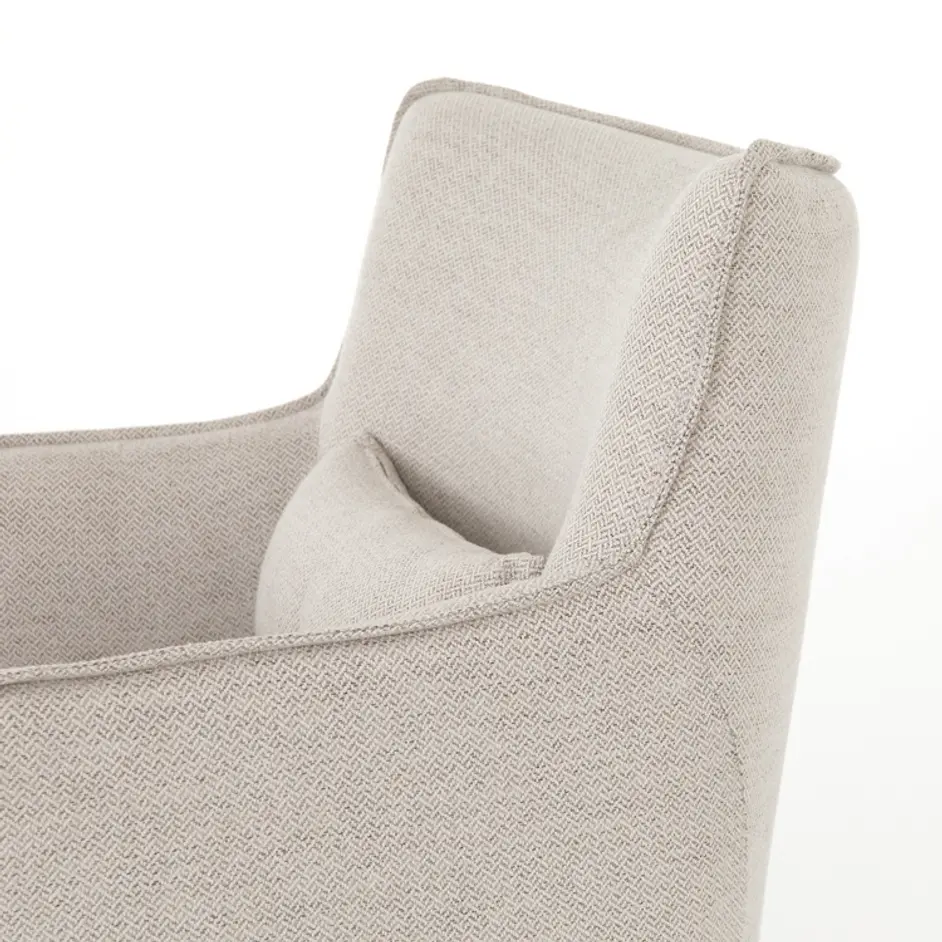 Kimble Swivel Chair-Noble Platinum by FOUR HANDS