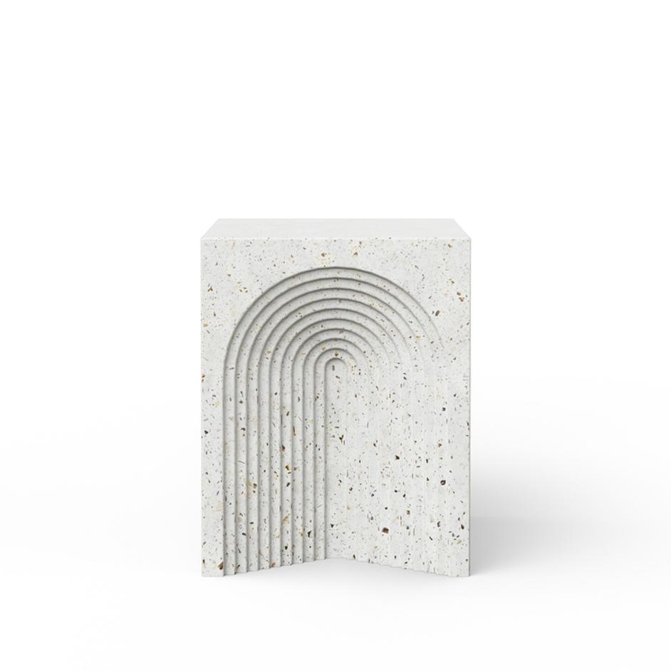 Orion Ivory Stool by Urbia Imports