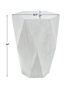 Volker White Side Table by Uttermost