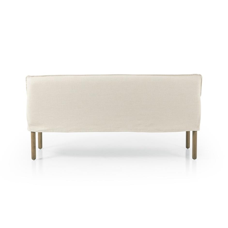 Addington Slipcover Bench in Brussels Natural by FOUR HANDS