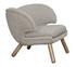 Valerie Chair with Wheat Fabric by Noir Furniture