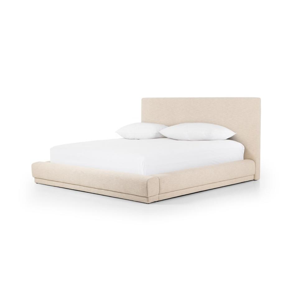 Martina Bed in King Size with Bergamo Parchment Finish by FOUR HANDS