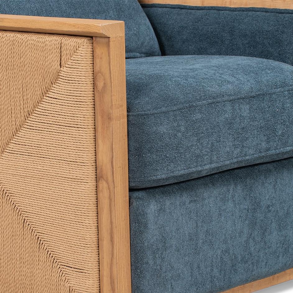 Norman Swivel Accent Chair Teal by Classic Home