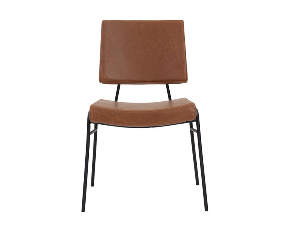 BRINLEY DINING CHAIR - BLACK - HAZELNUT by Sunpan
