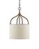 Dunning Pendant In Blacksmith & Natural by Currey & Company