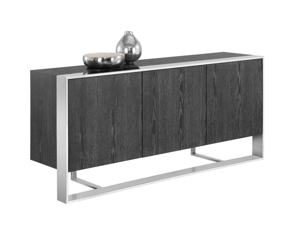 DALTON SIDEBOARD - STAINLESS STEEL - GREY by Sunpan