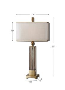 Caecilia Amber Glass Table Lamp by Uttermost